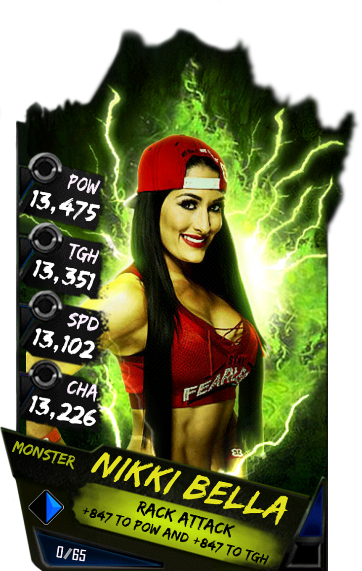 Nikkibella S4 17 Monster - Wwe Supercard Velveteen Dream Clipart (733x1158), Png Download