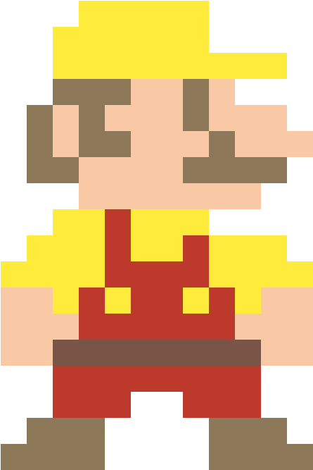 8 Bit Mario Maker Mario - Super Mario Pixel Art Jump Clipart (1184x1184), Png Download