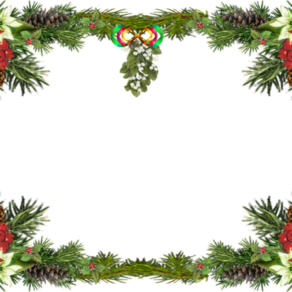 Fullsize Of Free Christmas Borders Large Of Free Christmas Clipart (1024x1024), Png Download