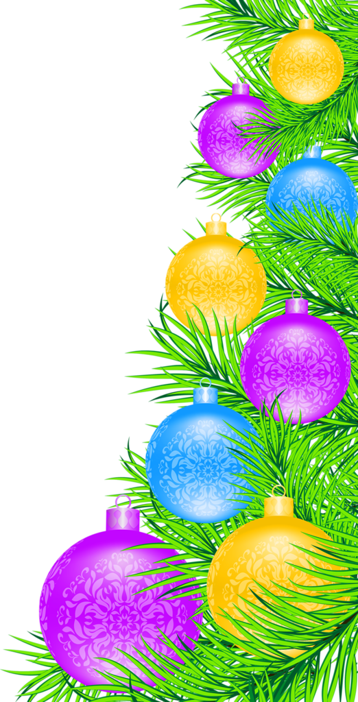 Borders * Cantoneiras * Cluster Christmas Border, Christmas - Christmas Day Clipart (522x1024), Png Download