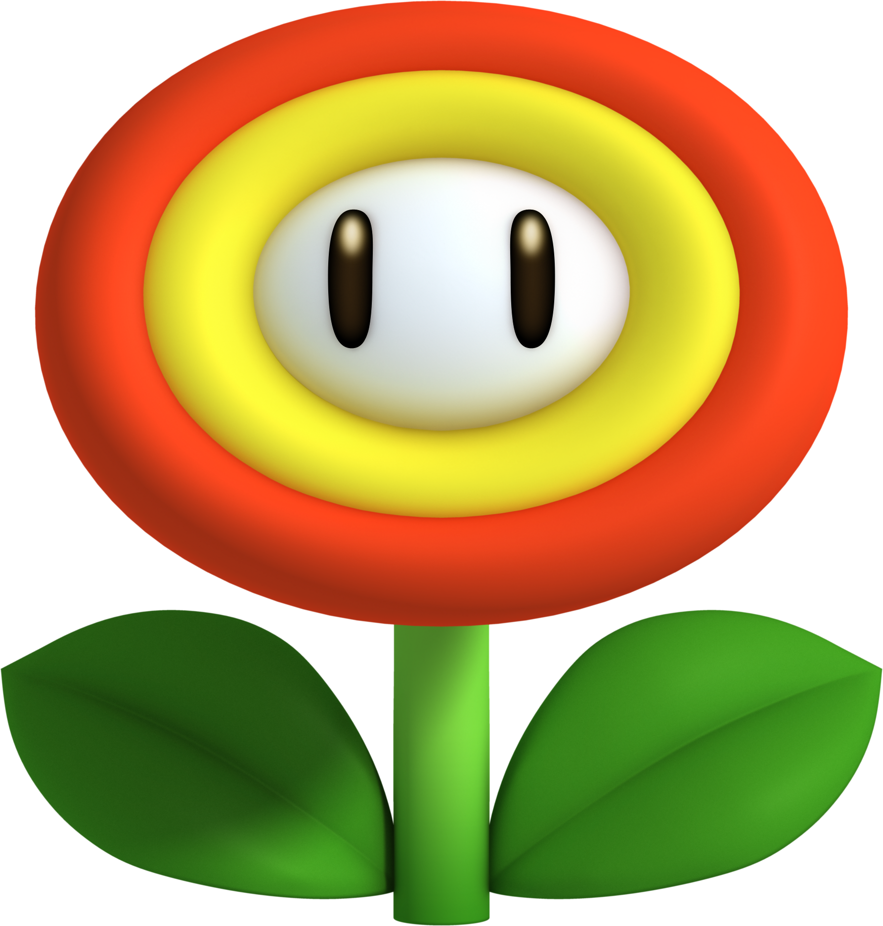 Mario Flower Png - Fire Flower Mario Png Clipart (1786x1873), Png Download