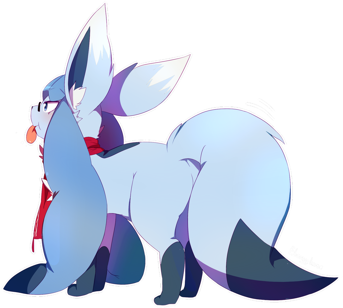 Glaceon 💙 - Cartoon Clipart (1199x1168), Png Download