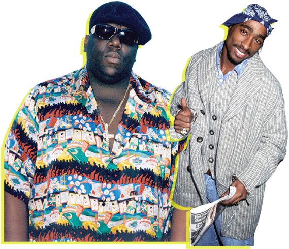 Tupac And Biggie Transparent Clipart (1024x495), Png Download