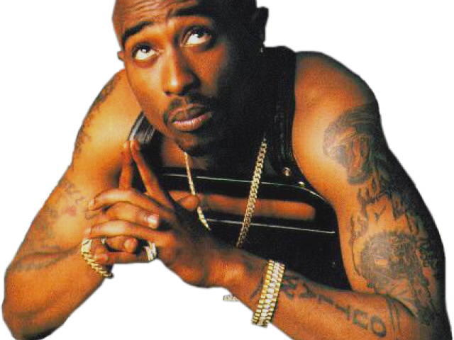 Tupac Shakur Clipart Pac - 2pac Holding A Gun - Png Download (640x480), Png Download