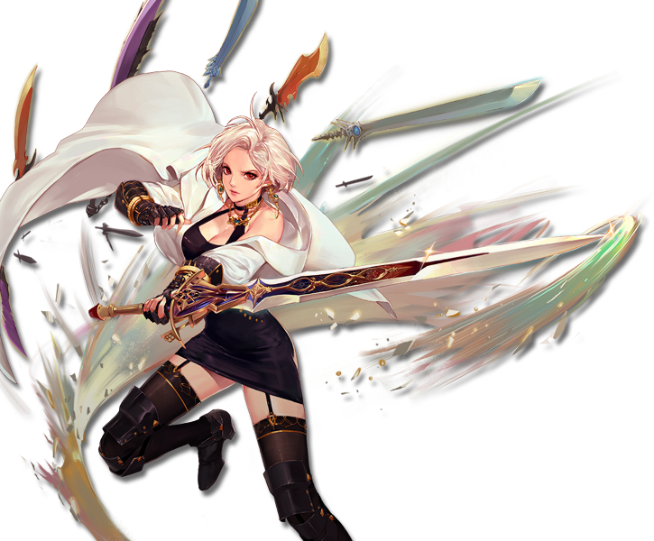 アラド 戦記 女 鬼 剣士 Clipart (725x600), Png Download