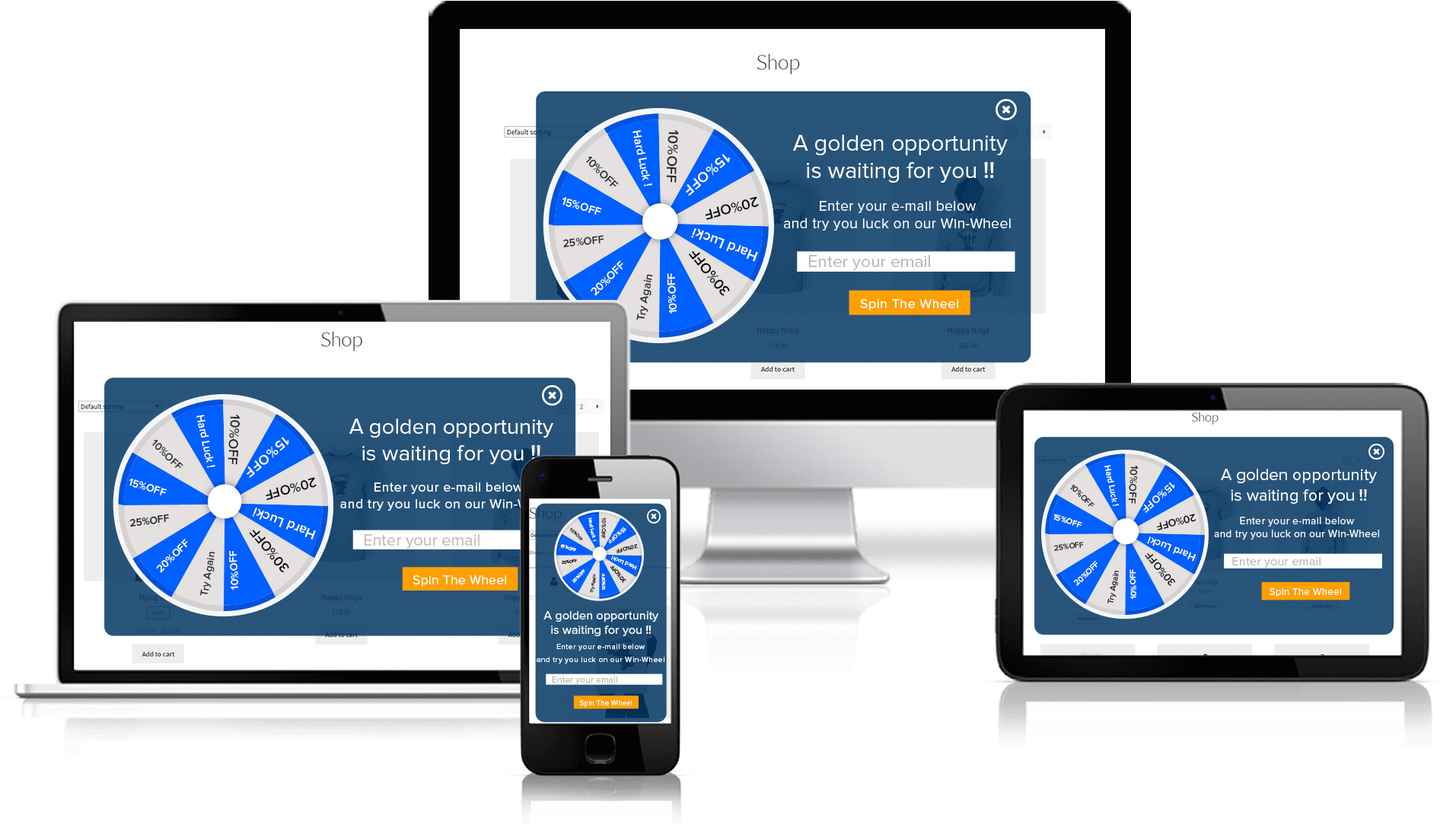 Discount Win Wheel For Woocommerce Mobile Friendly - Online Advertising Clipart (1920x1280), Png Download
