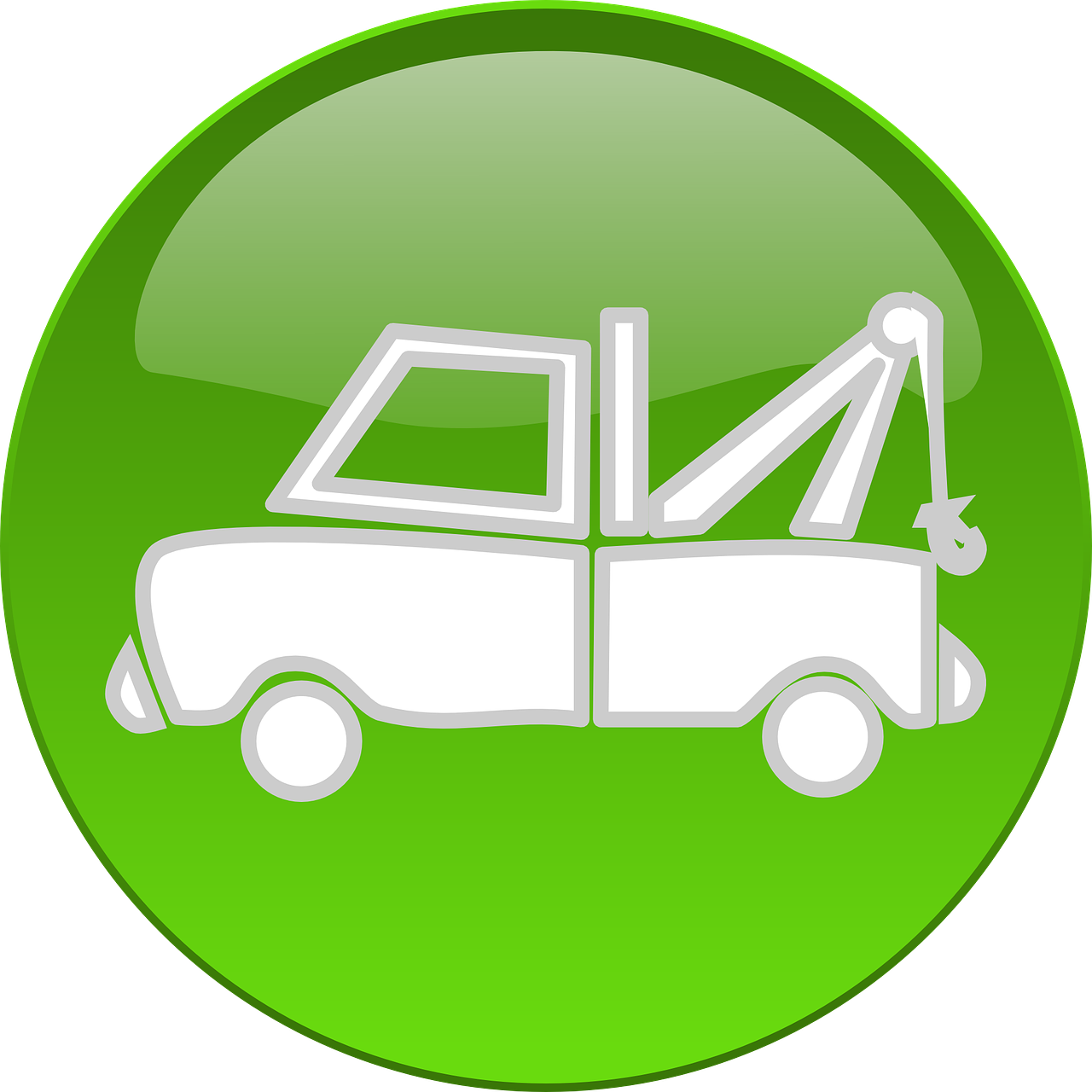 Tow Truck Insurance Kansas City Mo - Tow Truck Clip Art - Png Download (1280x1280), Png Download