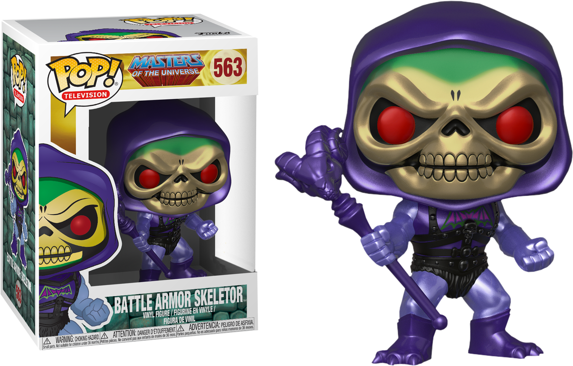 Masters Of The Universe - Metallic Skeletor Funko Pop Clipart (1125x719), Png Download