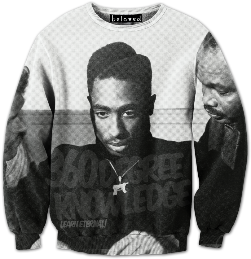 2pac Learn Sweatshirt - Seven Deadly Sins Sweater Clipart (1024x1024), Png Download