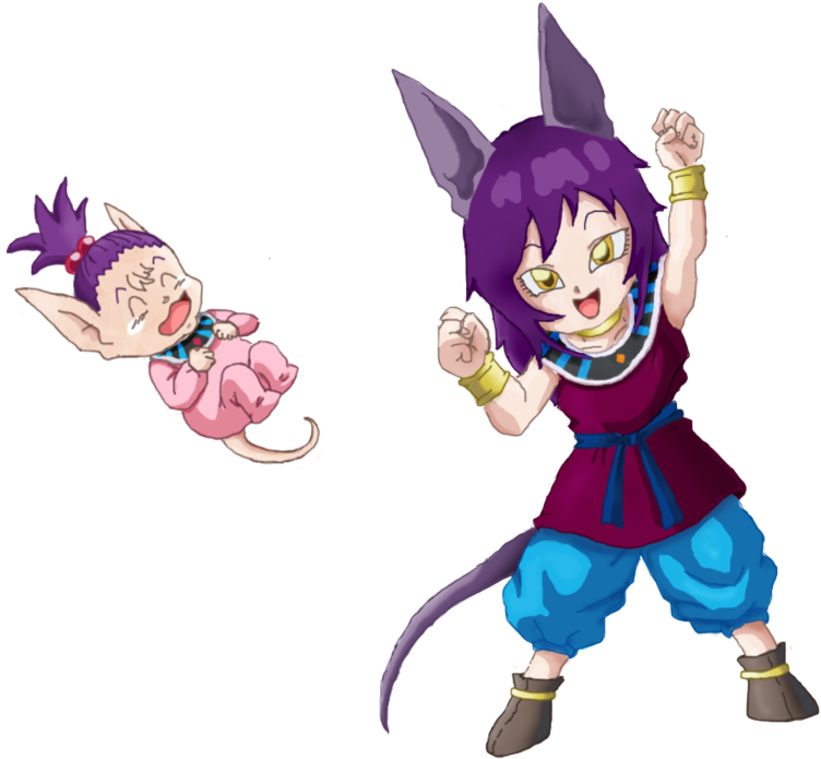 Beerus Daughters By Phanthompony01 - Beerus Daughter Clipart (1082x739), Png Download