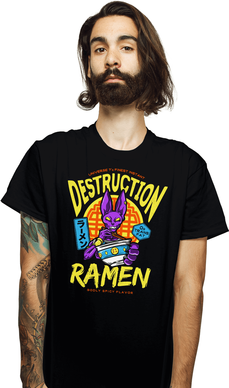 Beerus Ramen - Kyle David Hall Kyeforce Clipart (930x1322), Png Download