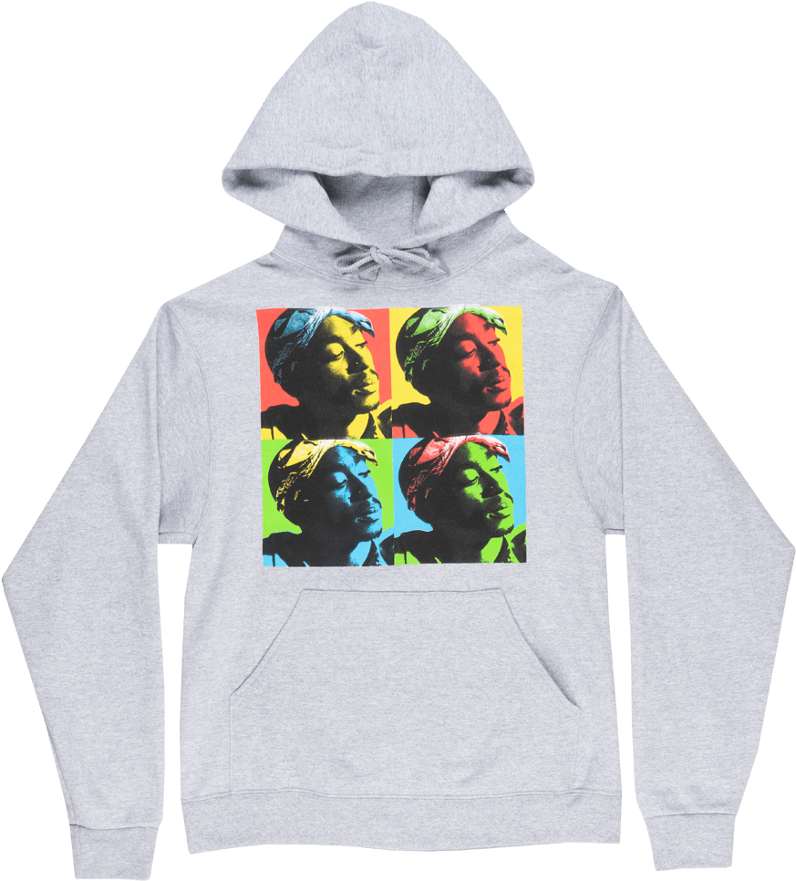 Tupac Shakur Art Hoodie Sweatshirt Pullover Music Fleece - Hoodie Clipart (912x1000), Png Download