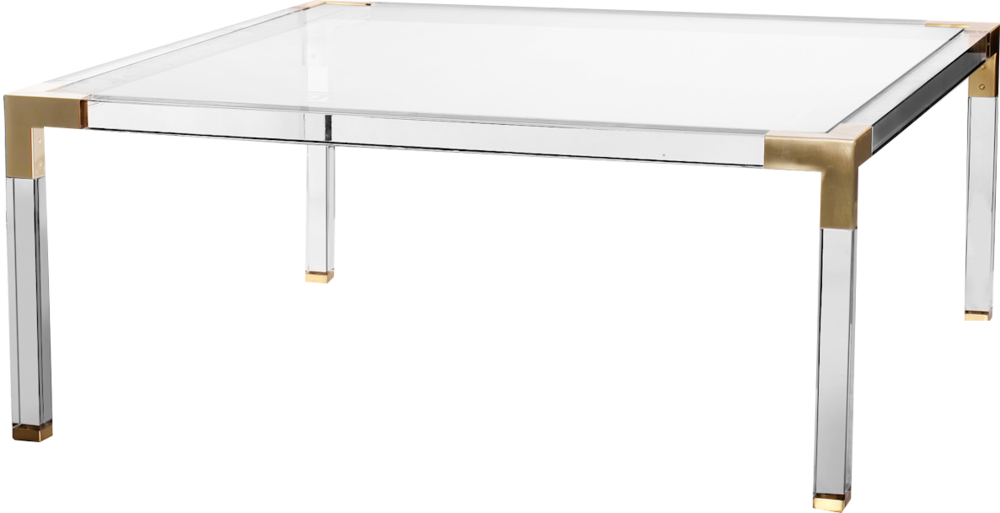 Sentry Acrylic & Glass Coffee Table Clipart (1000x513), Png Download