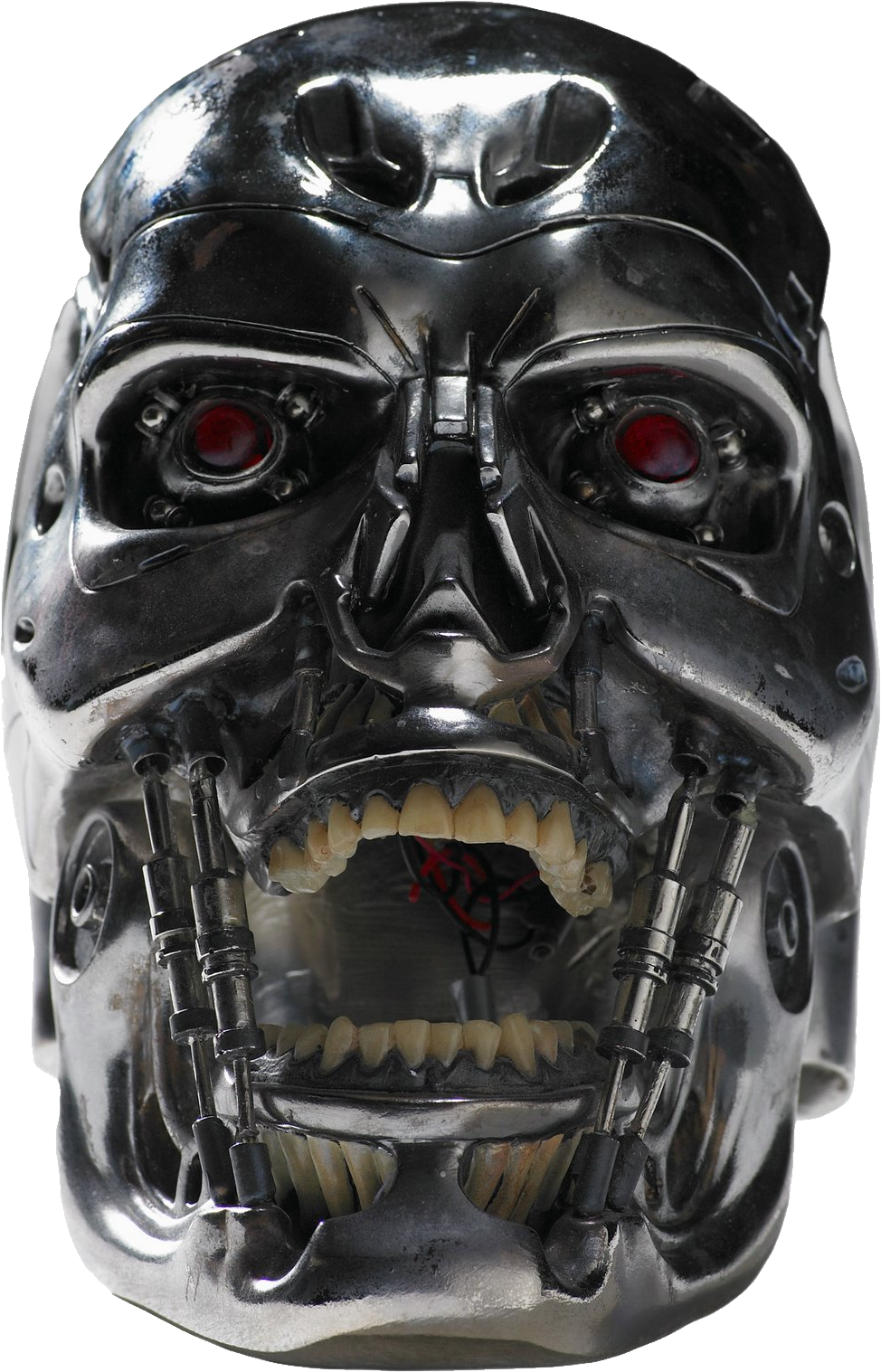 Terminator Skull - Terminator Clipart (974x1517), Png Download