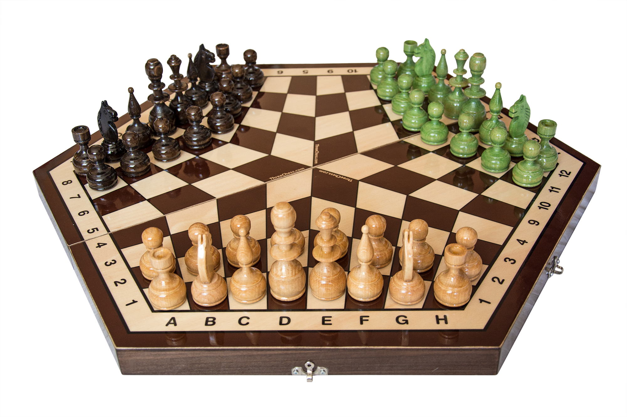 Limited Luxury Wooden Board - 3 Person Chess Clipart (2000x1333), Png Download