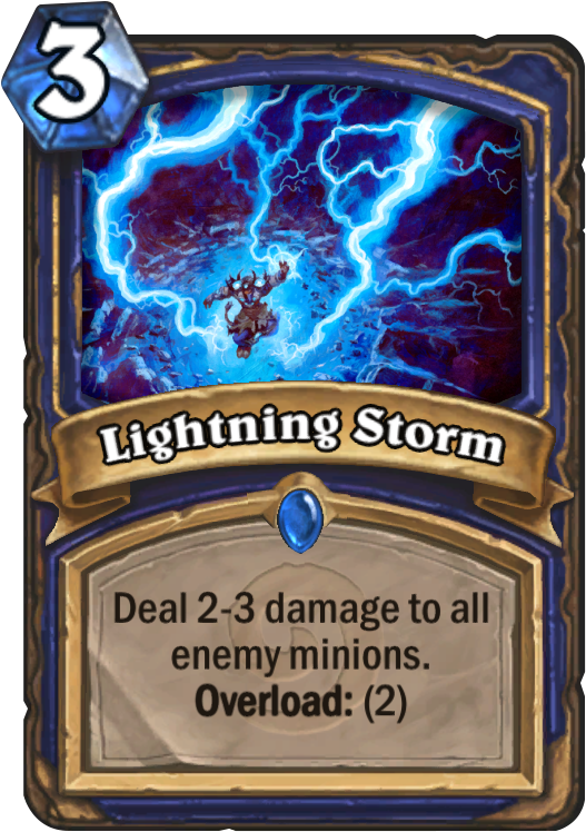 Lightning Storm - Hearthstone Gain Armor Clipart (567x811), Png Download