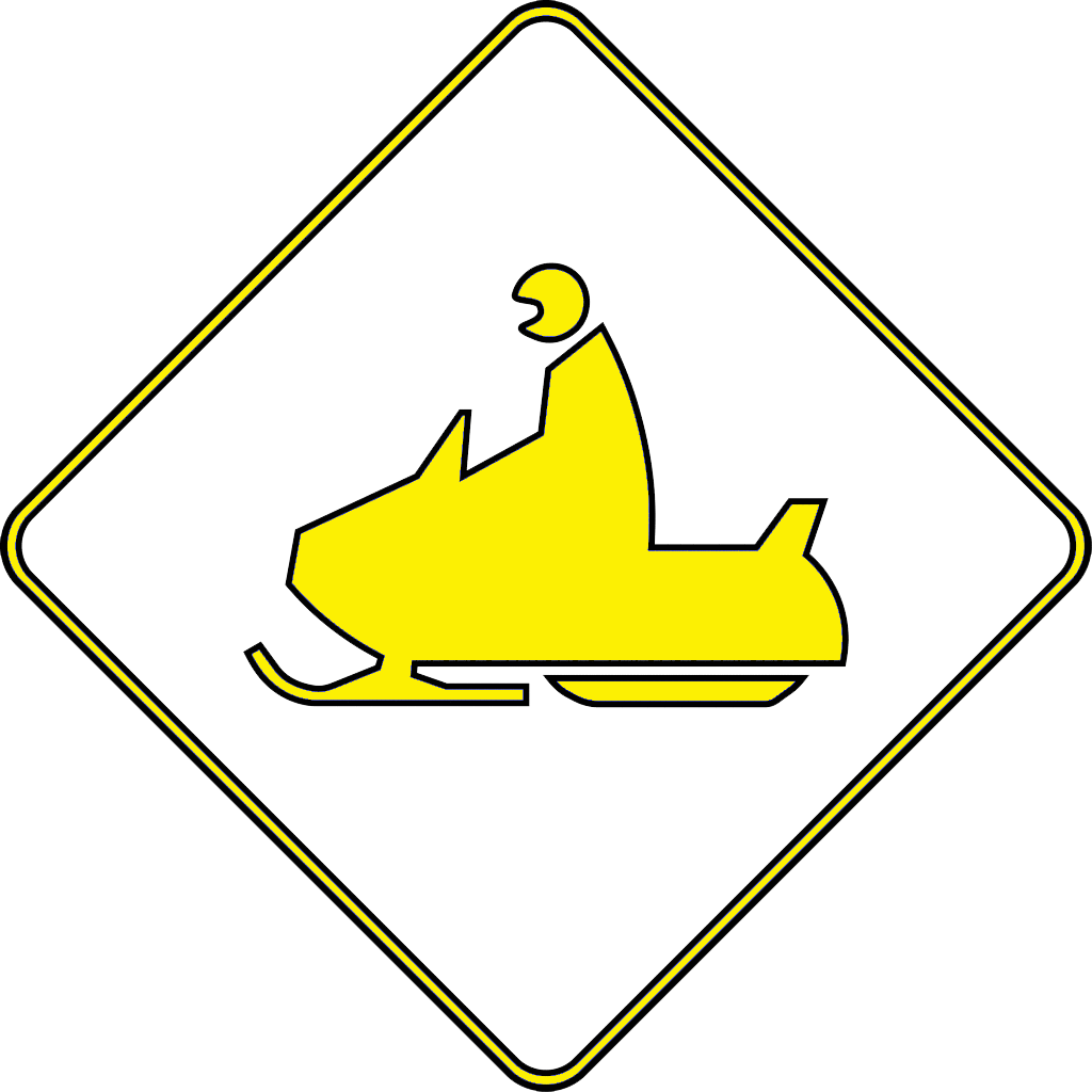 **sask Snow Trails Closed** Clipart (1024x1024), Png Download