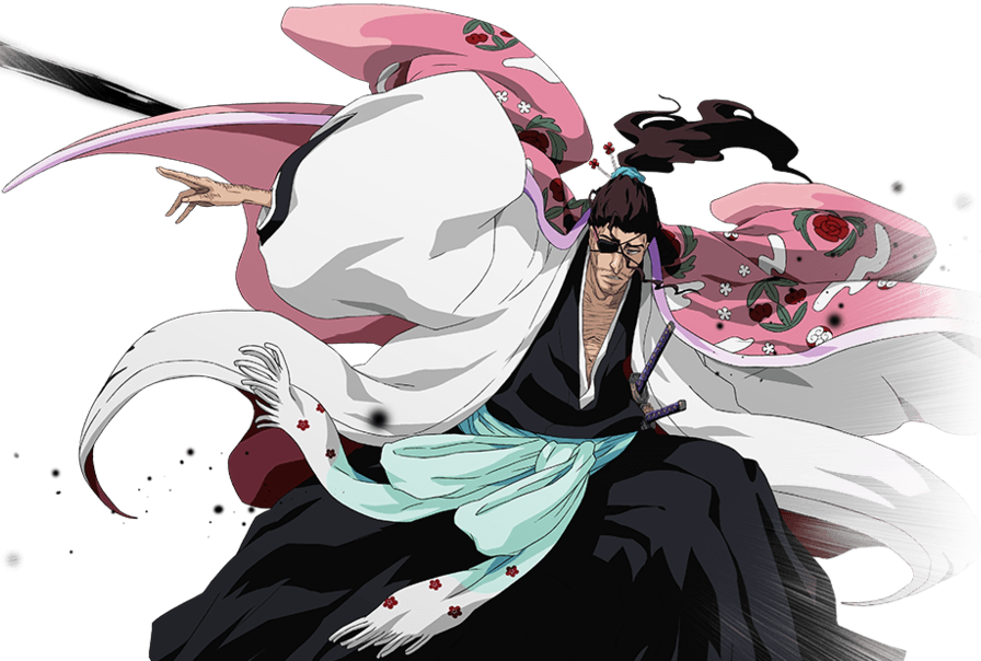 Bleach Brave Souls Kyoraku Clipart (896x604), Png Download