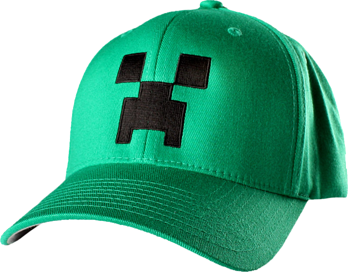 Creeper Flexifit Hat - Creeper Minecraft Hat Png Clipart (681x533), Png Download