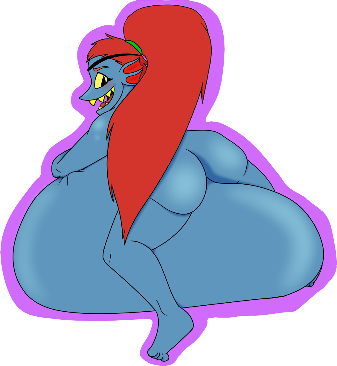 Undyne's New Chair - Thicc Undertale Clipart (1575x1225), Png Download