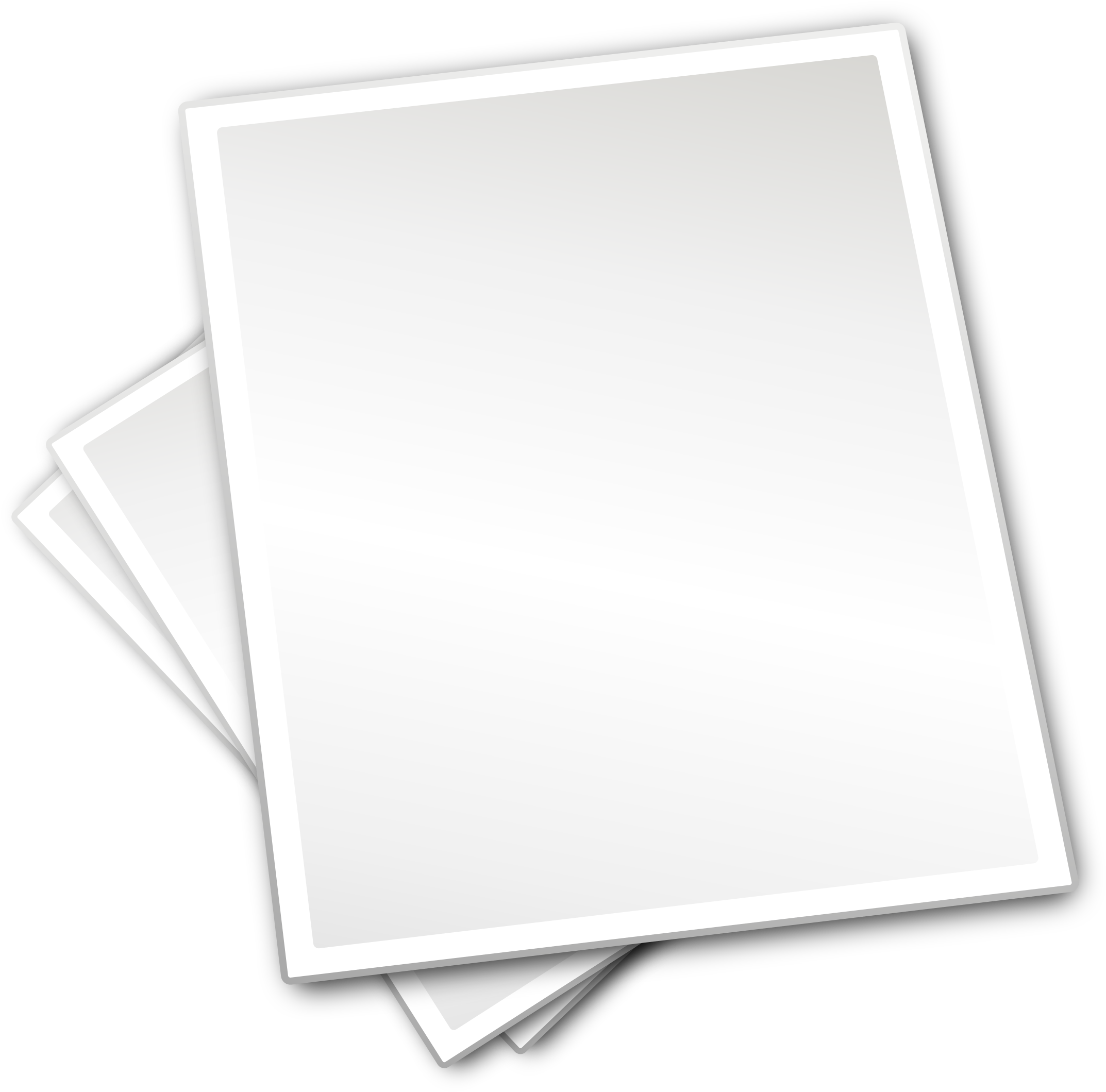 Clipart - Sheets Of Paper - Png Download (2450x2400), Png Download