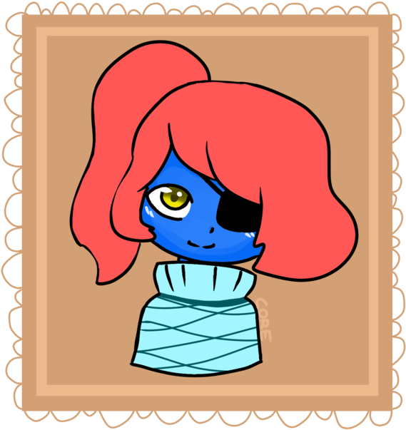 Smol Undyne - Cartoon Clipart (1279x810), Png Download