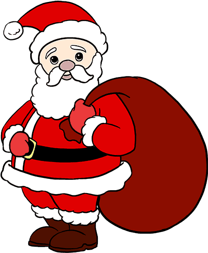 How To Draw Santa Claus In A - Easy Christmas Drawings Santa Claus Clipart (678x600), Png Download