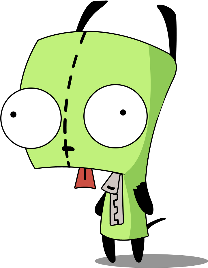 Gir From Invader Zim - Gir Zim Invader Clipart (721x928), Png Download