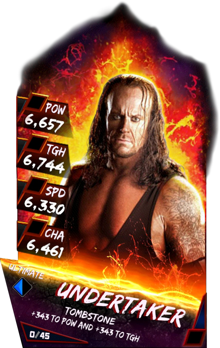 Supercard Undertaker S3 Ultimate Limited 10568 - Wwe Supercard Ultimate Undertaker Clipart (733x1158), Png Download