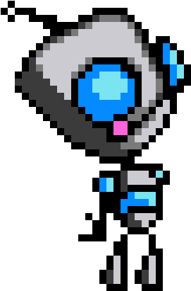 Gurr From Invader Zim - Gir Pixel Art Clipart (640x560), Png Download