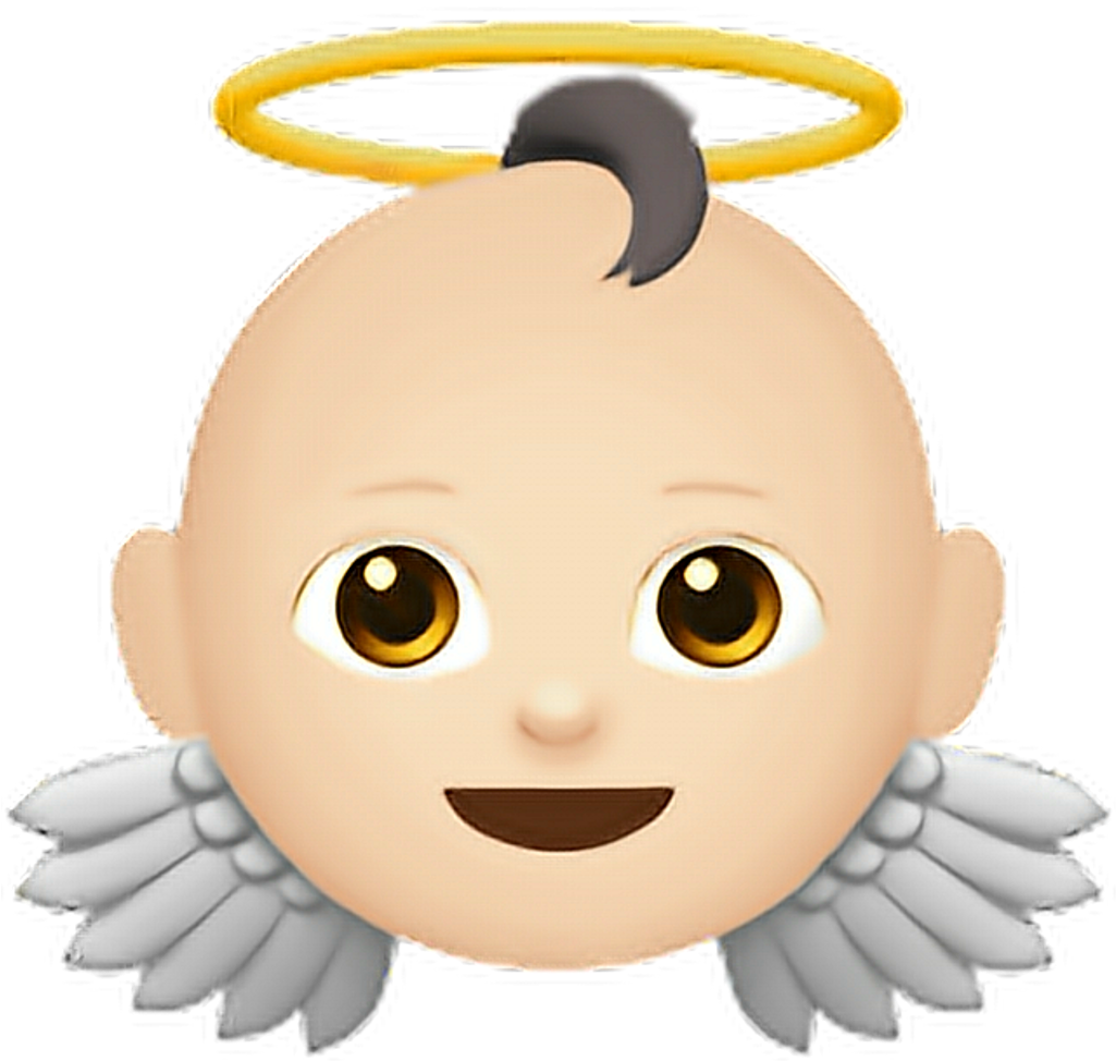 Angel Emoji Transparent Transparent Background - 👼 Emoji Clipart (1024x1024), Png Download
