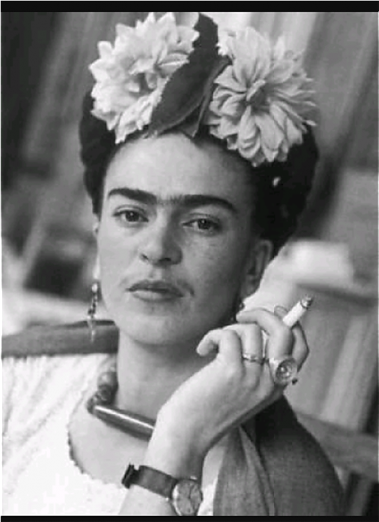 Barbara Palvin De Kimmiş Anam - Frida Kahlo Feminist Clipart (608x960), Png Download