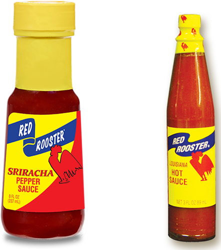 Red Rooster Hot Sauce - Louisiana Brand Red Rooster Clipart (491x720), Png Download