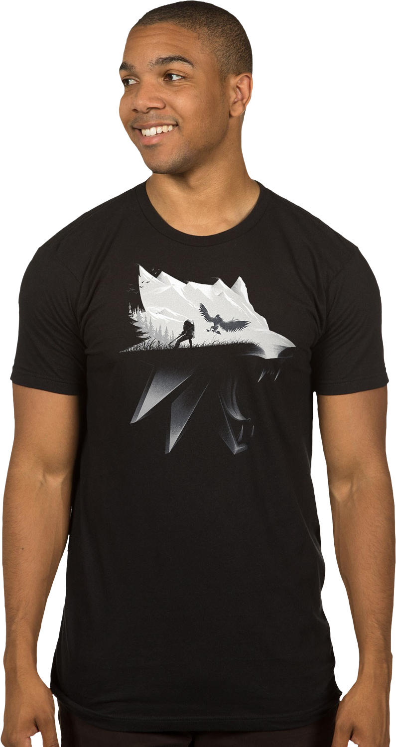 The - T Shirt Witcher 3 Clipart (795x1500), Png Download