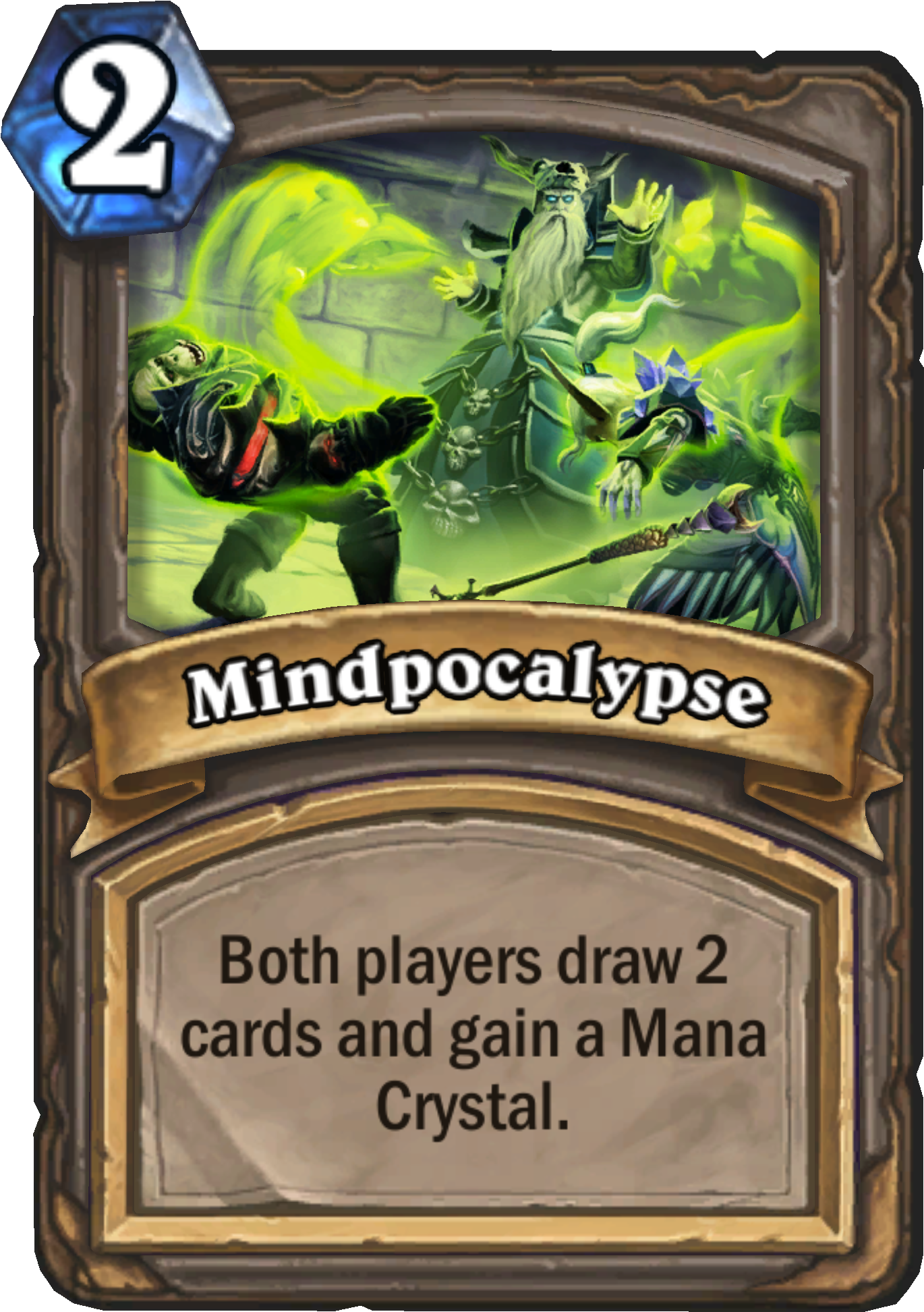 Mindpocalypse - Hearthstone Sealed Un Goro Pack Clipart (3106x2404), Png Download