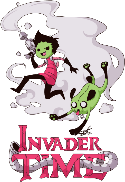 Invasor Zim Fondo De Pantalla Possibly With Anime Entitled - Invader Zim Clipart (494x714), Png Download