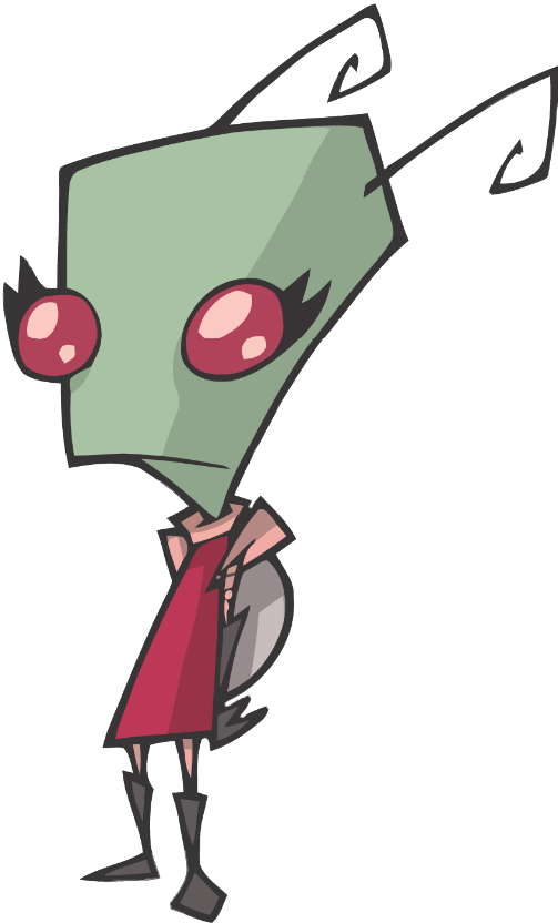 Invader Zim Base Female Irken Clipart (503x832), Png Download