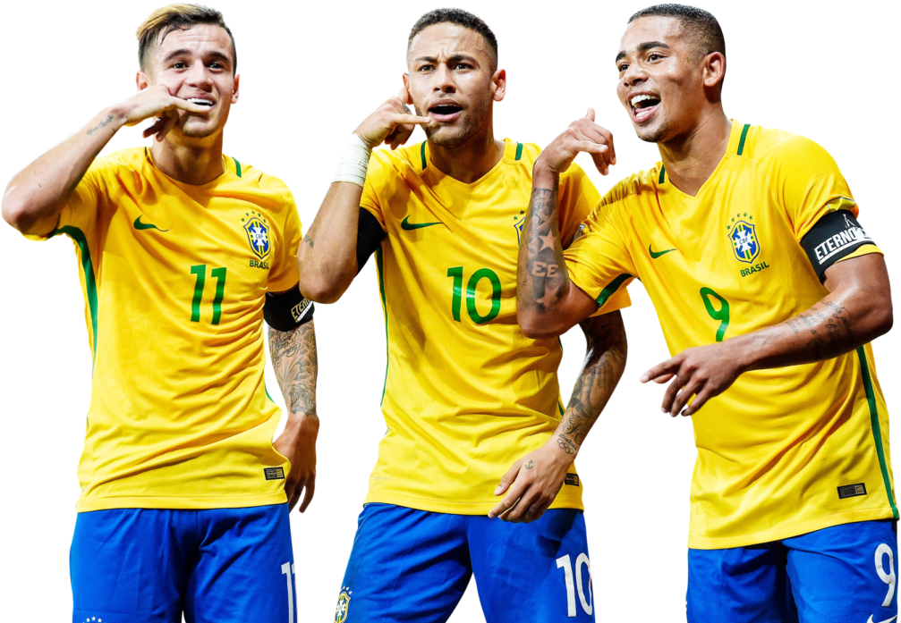 Philippe Coutinho Neymar Gabriel Jesus - Philippe Coutinho Brasil Png Clipart (1024x712), Png Download