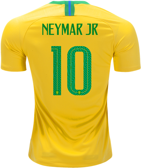 Brasil Home 18/19 “neymar 10” - Brasilien Trikot Wm 2018 Neymar Clipart (600x600), Png Download