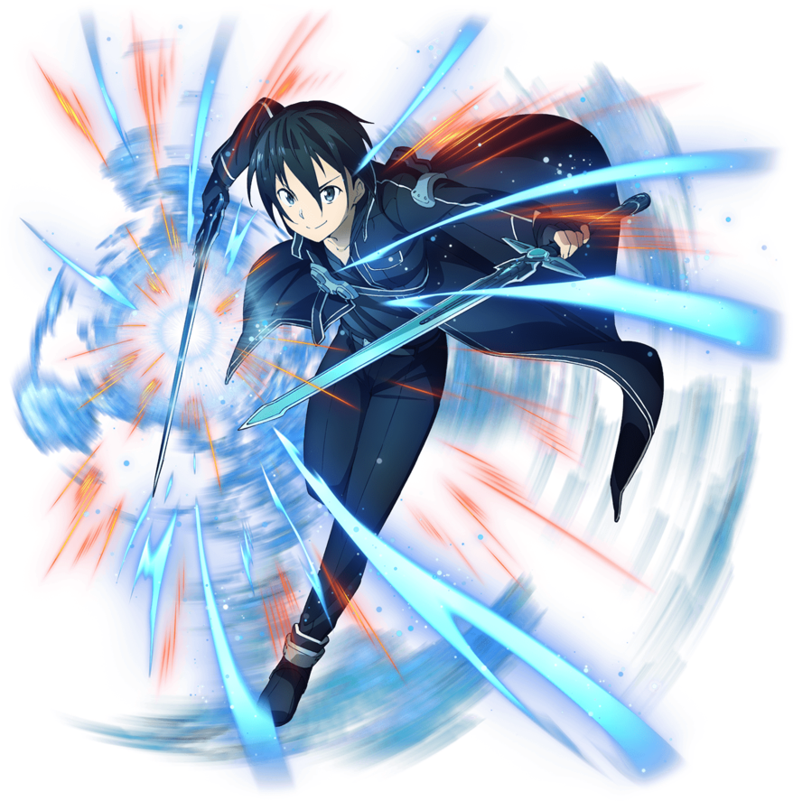 Kirito Memory Defrag Render By Tsadeek-dbovucq Clipart (878x887), Png Download