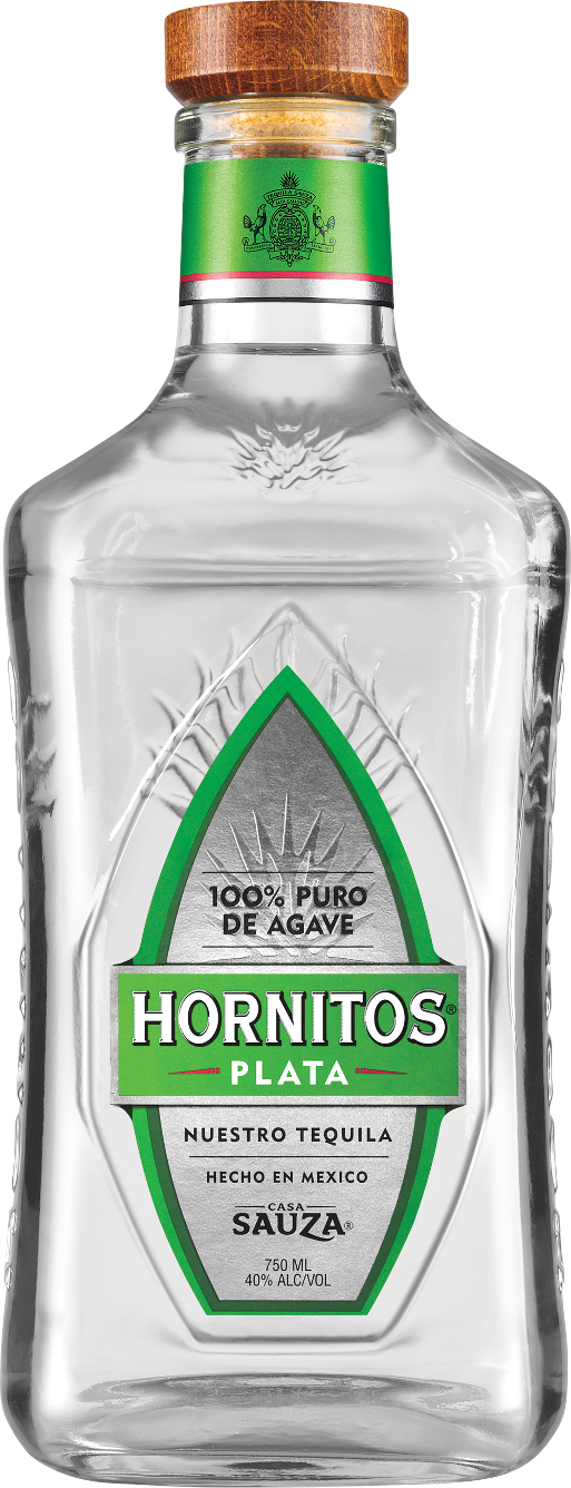 Hornitos Plata Tequila Bottle - Hornitos Plata Clipart (513x1336), Png Download