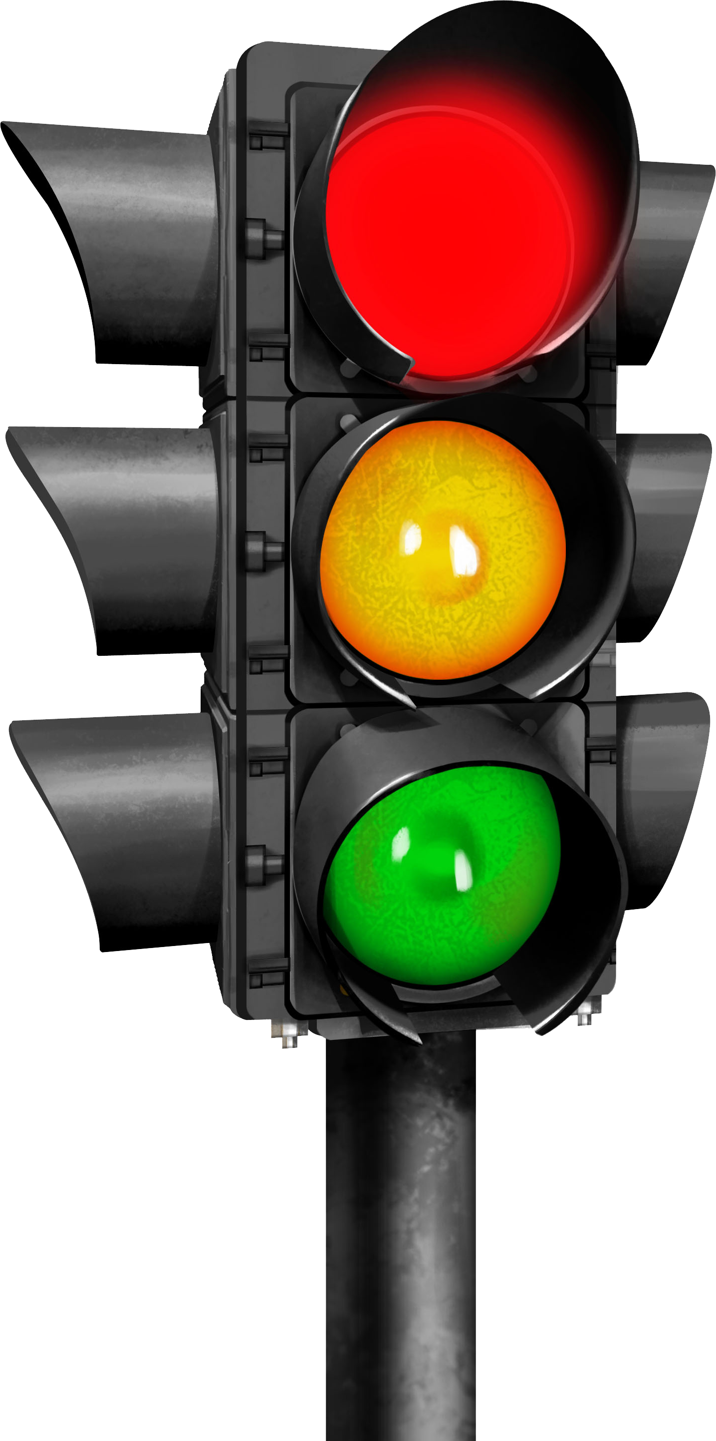 Traffic Light Png - Traffic Light Transparent Background Clipart (1435x2885), Png Download