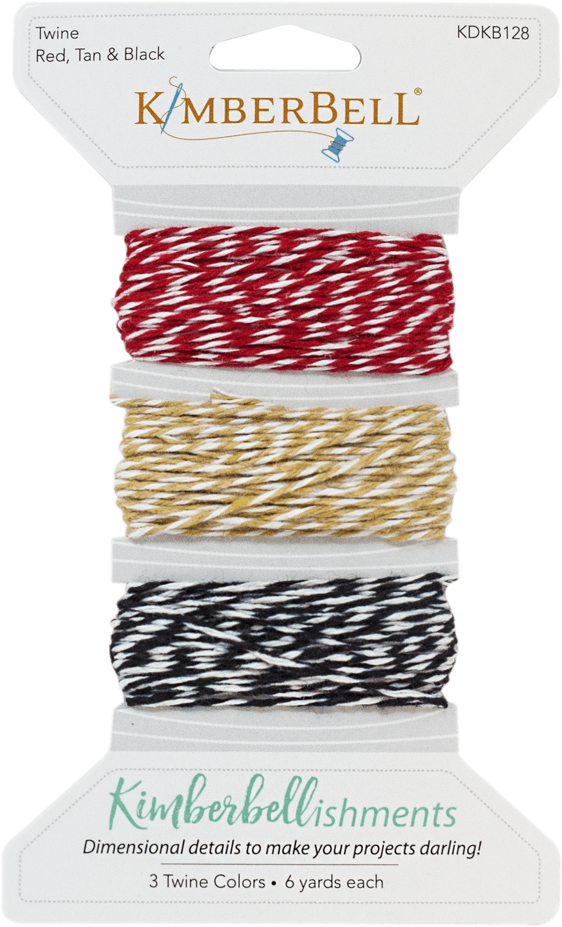 Kimberbell Twine Red, Tan & Black Clipart (1135x1873), Png Download