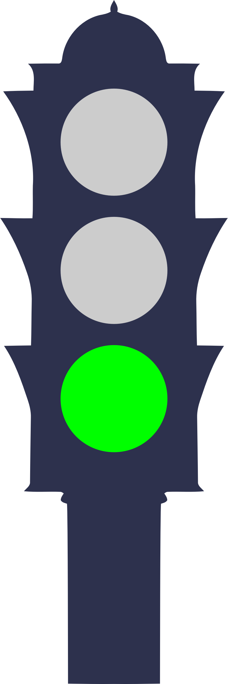 802 X 2400 4 - Green Traffic Light Clip Art - Png Download (802x2400), Png Download