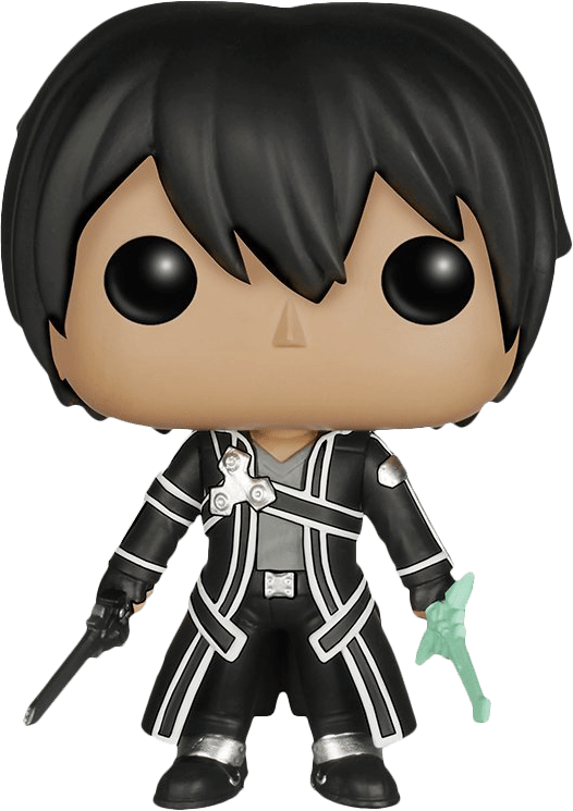 Sword Art Online - Kirito Pop Figure Clipart (526x745), Png Download