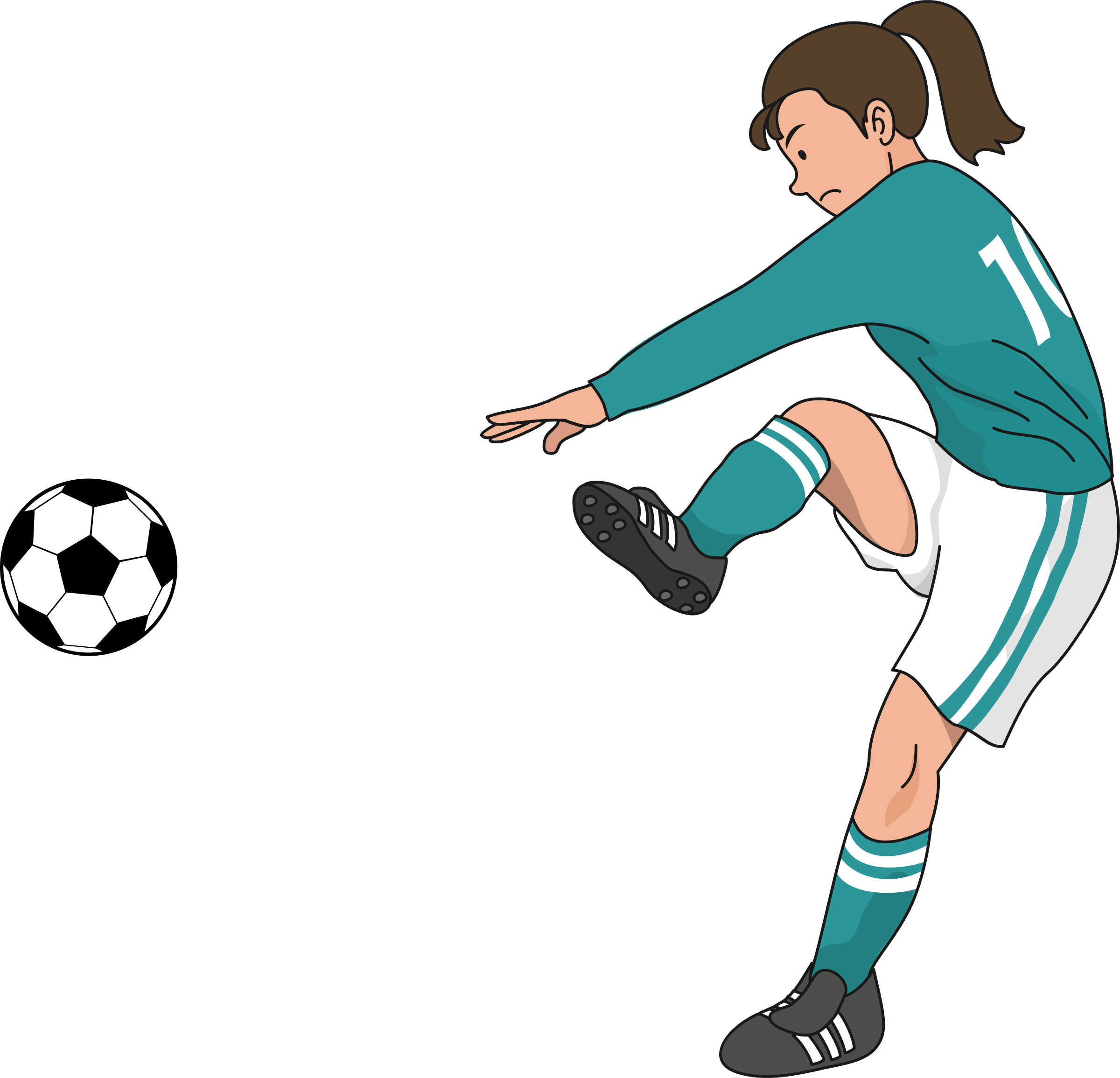 Football Player Tile Women's Association Football - Png Football Player Women Clipart (779x750), Png Download