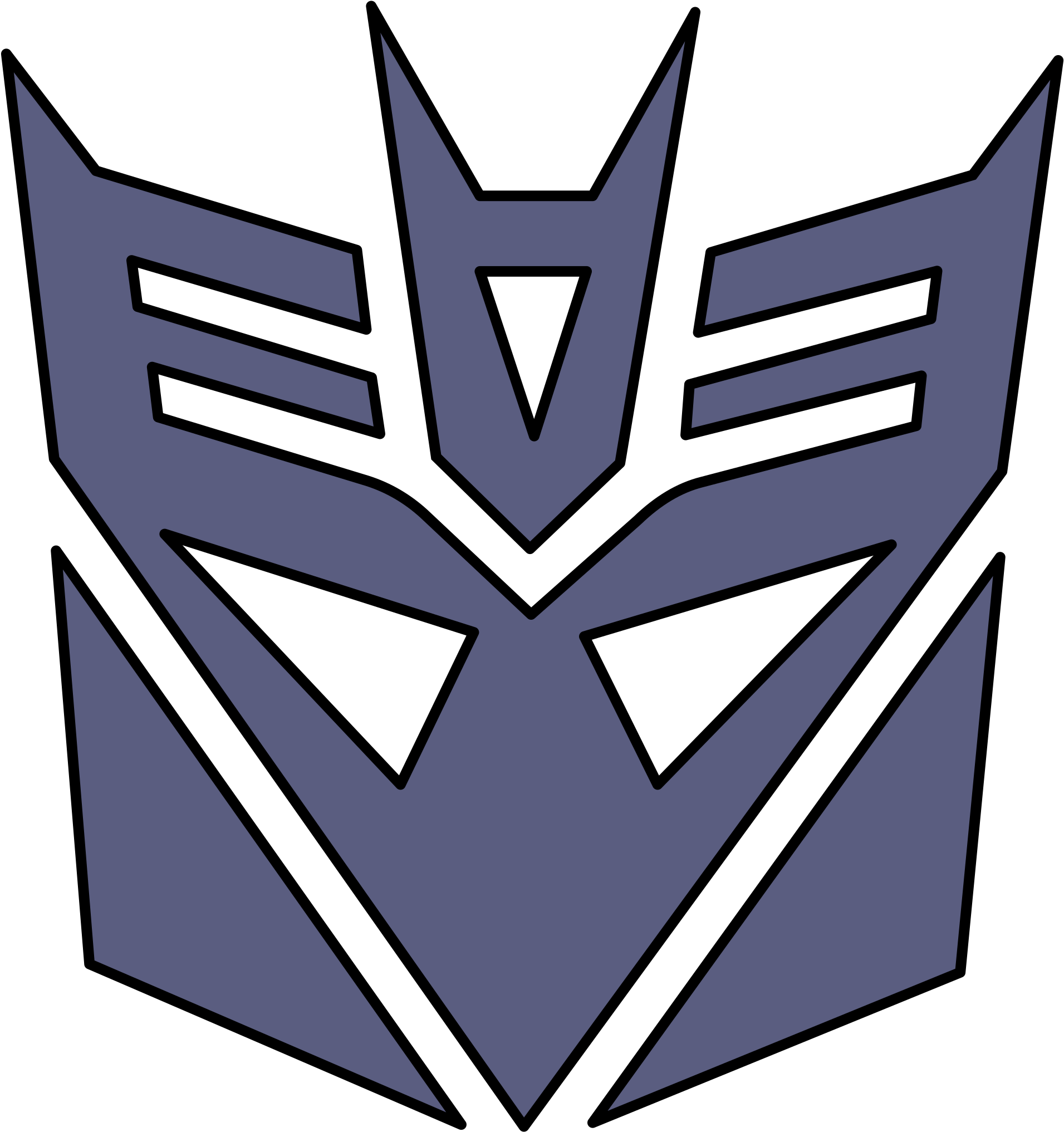 Transformers Decepticon Logo Png Transparent - Transformers G1 Decepticon Logo Clipart (2400x2400), Png Download