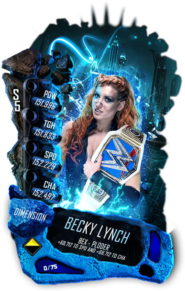 Today , Is "becky Lynch" - Wwe Supercard Dimension Clipart (733x1158), Png Download
