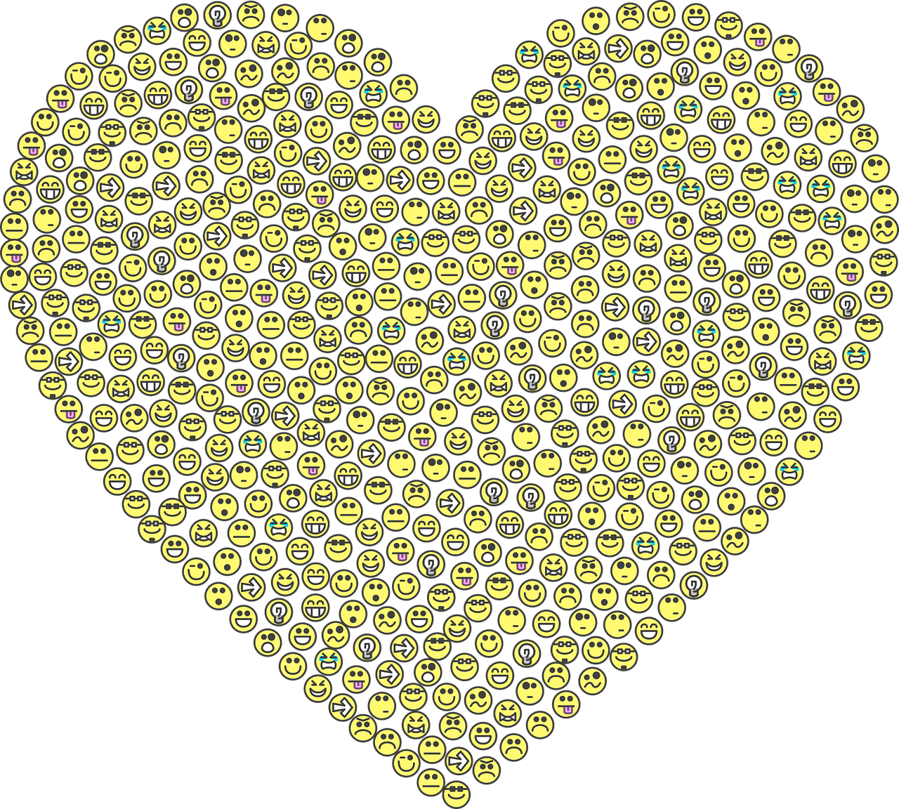 Emoticon Smiley Computer Icons Heart Emoji - Emoji Inimă Imagini Emoji Clipart (833x750), Png Download