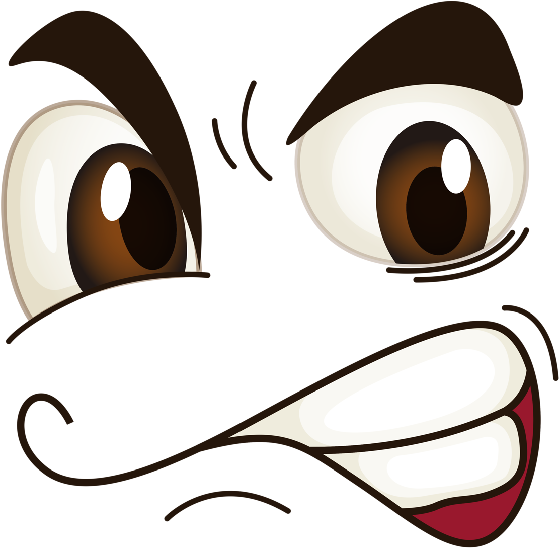 Download Clip Art Cartoon Face Png - Angry Egg Transparent Png Png